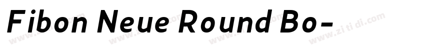 Fibon Neue Round Bo字体转换